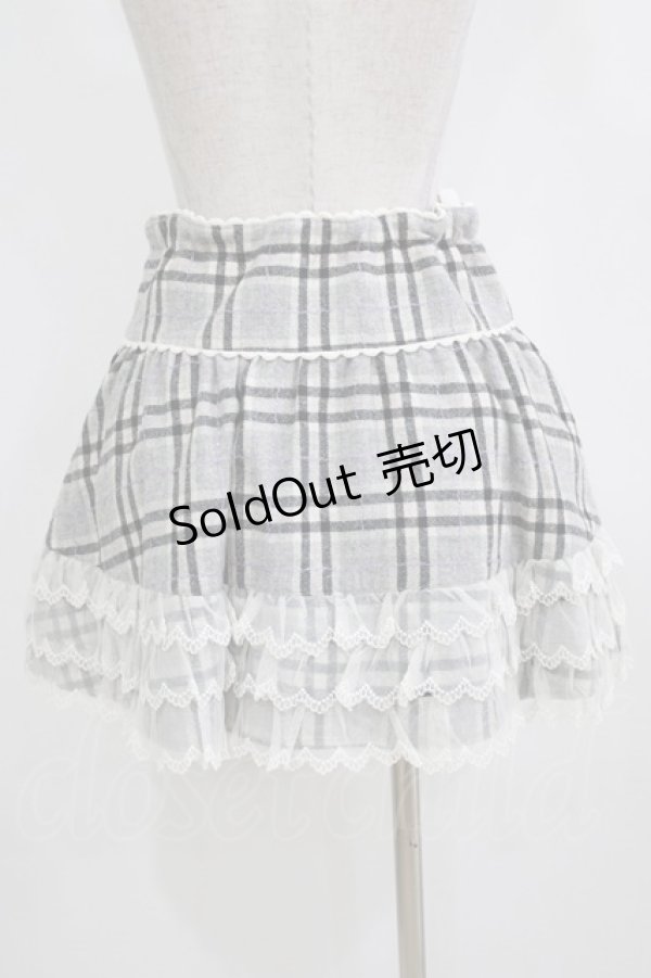 画像3: Angelic Pretty / 子供部屋タータンスカート Free グレー H-26-01-16-030-AP-SK-NS-ZH (3)