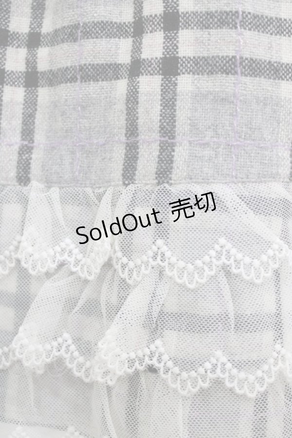 画像4: Angelic Pretty / 子供部屋タータンスカート Free グレー H-26-01-16-030-AP-SK-NS-ZH (4)