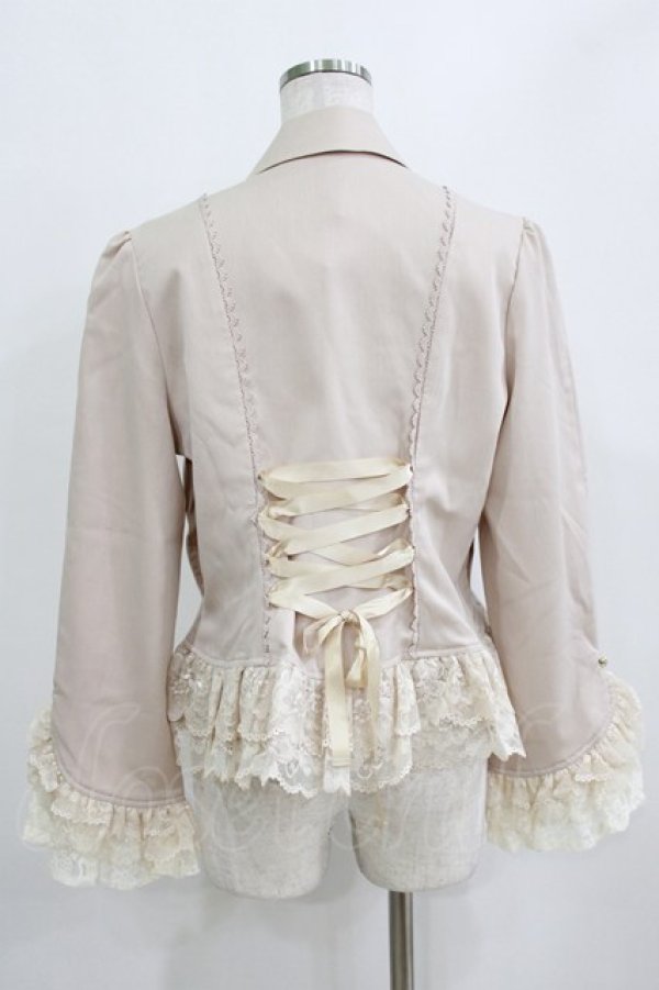 画像3: axes femme / レースフリル編上ジャケット Free ベージュ H-26-01-16-031-AX-JA-NS-ZH (3)