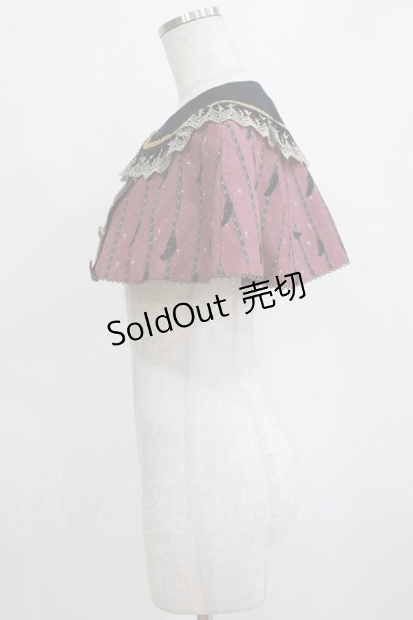 画像2: metamorphose / Dark night guardianケープ Free ワイン H-26-01-16-032-ME-JA-NS-ZH (2)