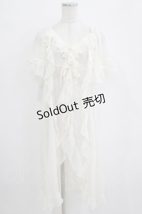 画像1: axes femme / ラッフルフリルガウン Free アイボリー H-26-01-16-034-AX-TO-NS-ZH (1)