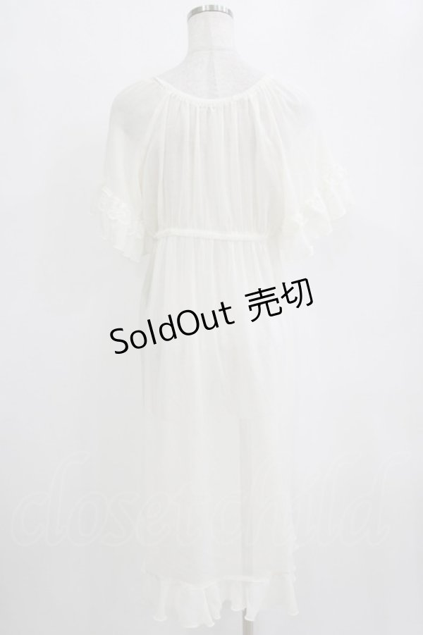 画像3: axes femme / ラッフルフリルガウン Free アイボリー H-26-01-16-034-AX-TO-NS-ZH (3)