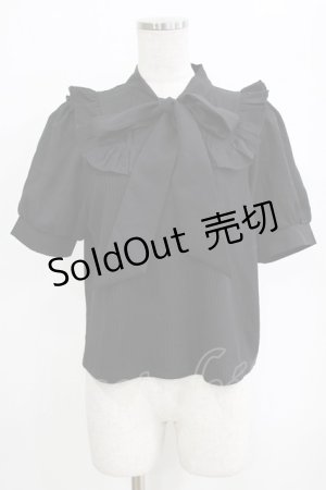 画像: Amavel / Dreaming Ribbonボウタイトップス Free ブラック H-26-01-16-035-CA-TO-NS-ZH