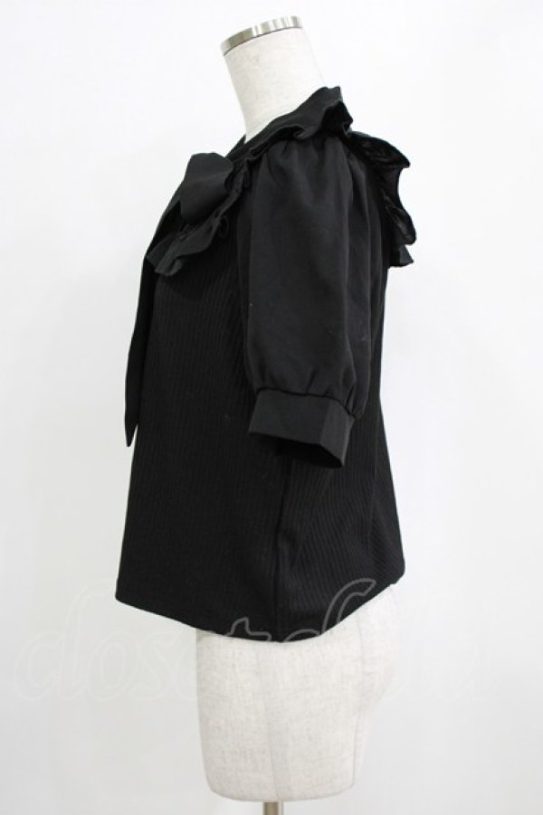 画像2: Amavel / Dreaming Ribbonボウタイトップス Free ブラック H-26-01-16-035-CA-TO-NS-ZH (2)