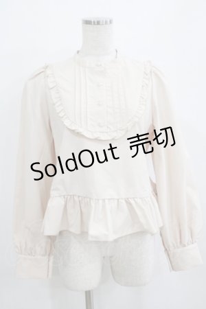 画像: FLC / MINA*ペプラムブラウス M アイボリー H-26-01-16-039-LO-BL-NS-ZH