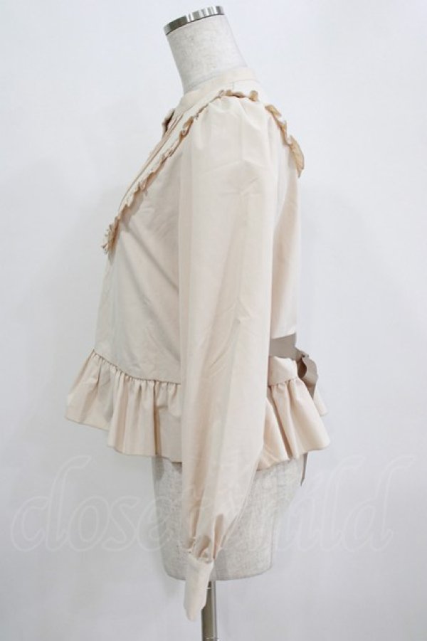 画像2: FLC / MINA*ペプラムブラウス M アイボリー H-26-01-16-039-LO-BL-NS-ZH (2)