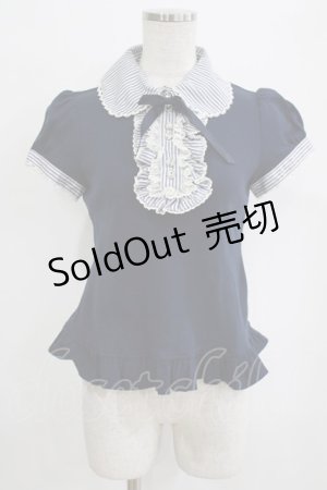 画像: Angelic Pretty / ブリジットストライプカットソー Free ネイビー H-26-01-16-041-AP-TO-NS-ZH