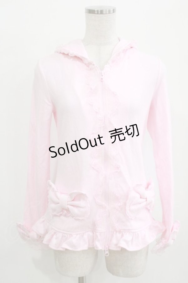 画像1: Angelic Pretty / 大きなリボンポッケパーカ Free ピンク H-26-01-16-043-AP-TO-NS-ZH (1)