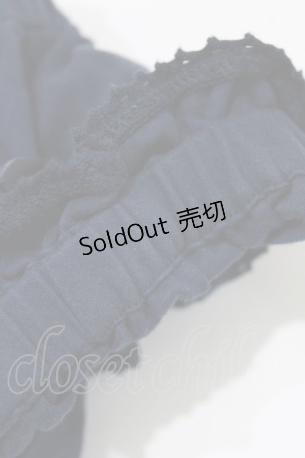 画像5: metamorphose / シャーリングフリルカットソー Free ネイビー H-26-01-16-048-ME-TO-NS-ZH (5)