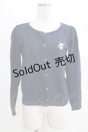 画像: Secret Honey / トランプうさぎ刺繍カーディガン Free ネイビー H-26-01-16-049-CA-TO-NS-ZH