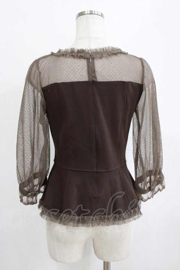 画像3: Angelic Pretty / Pure Ladyカットソー Free ブラウン H-26-01-16-050-AP-TO-NS-ZH (3)