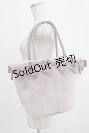 画像: m petit by misako / NINA'Sコラボ リボンファーバッグ  ピンク H-26-01-16-054-LO-BG-NS-ZH