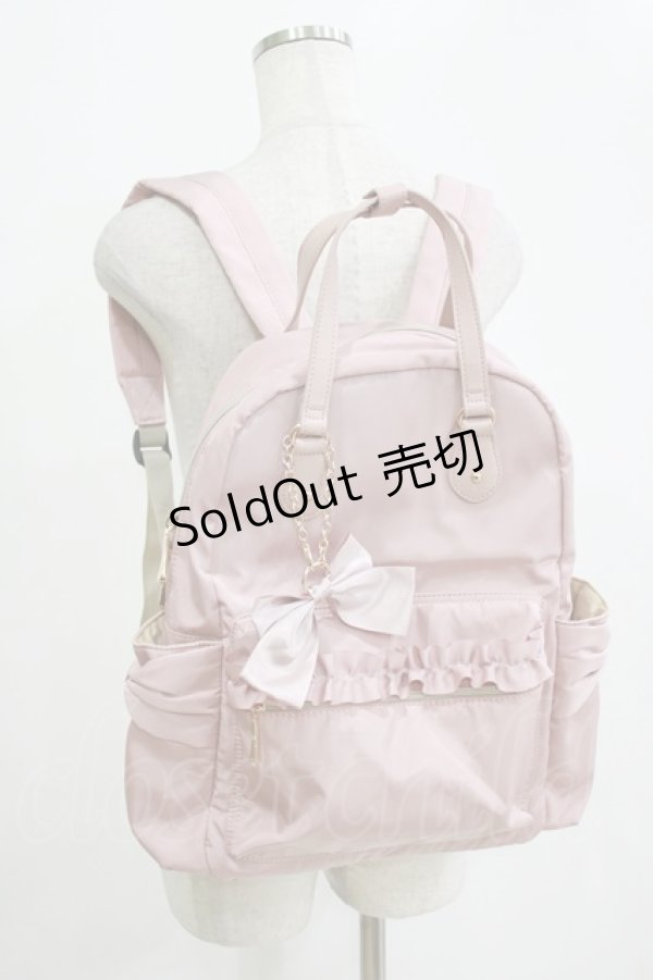 画像1: m petit by misako / AMリボンチャームツキリュック  ピンク H-26-01-16-059-LO-BG-NS-ZH (1)