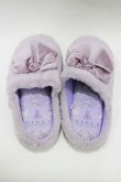 画像1: m petit by misako / misako×NINA’Sルームシューズ 23-25cm ラベンダー H-26-01-16-065-LO-SH-NS-ZH (1)