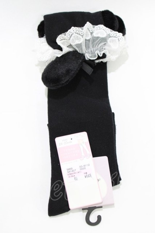 画像1: Alice Mashiro / ECMAHSウサミミリボン  ブラック H-26-01-16-072-PU-ZA-NS-ZH (1)