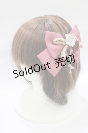 画像: Amavel / 春爛漫の蝶々結びリボンバレッタ  ピンク H-26-01-16-073-CA-AC-NS-ZH