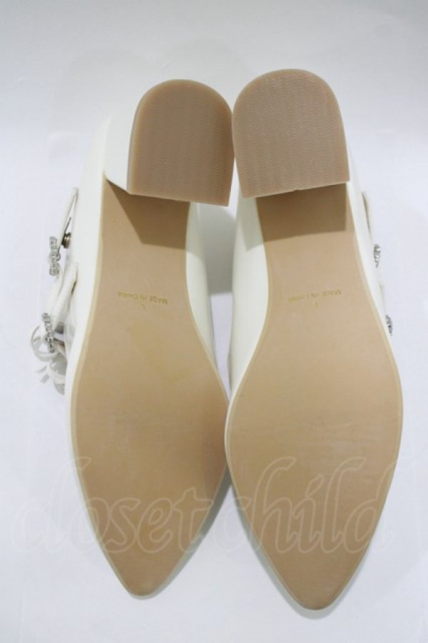 画像4: evelyn / 3連リボンミュール L オフ H-26-01-16-088-LO-SH-NS-ZH (4)