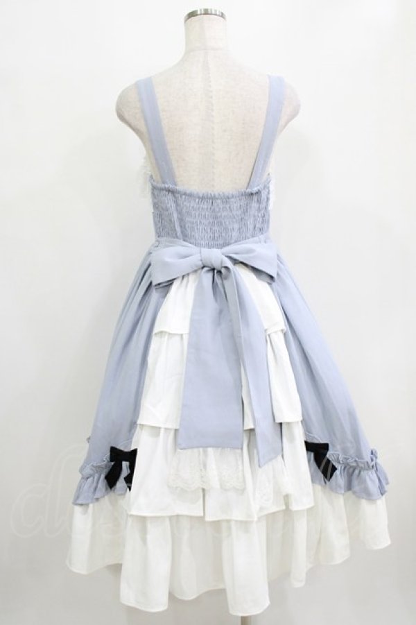 画像3: Chalmiere / 不思議の国のジャンパースカート M サックス H-26-01-16-007-PU-OP-NS-ZH (3)