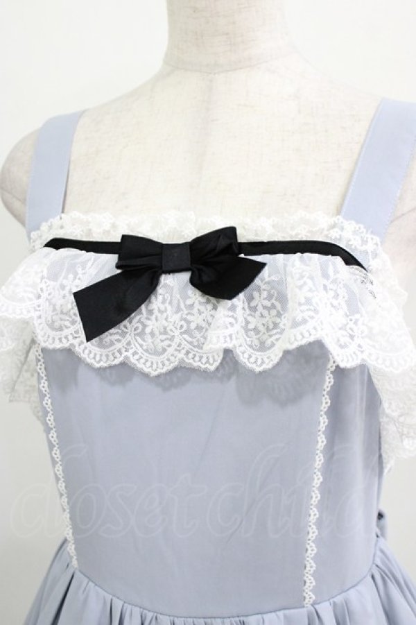 画像4: Chalmiere / 不思議の国のジャンパースカート M サックス H-26-01-16-007-PU-OP-NS-ZH (4)