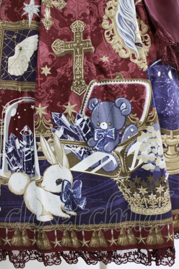 画像4: Angelic Pretty / メルカトル骨董品店スカート Free ワイン H-26-01-16-008-AP-SK-NS-ZH (4)