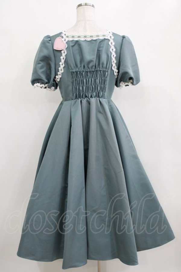 画像3: Maria pipi / ライトグログラン クラシカルレーシードレス S EMERALD GREEN H-26-01-16-010-EL-OP-NS-ZH (3)