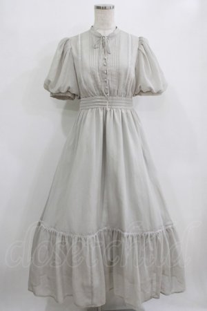 画像: An MILLE / パフスリーブロングワンピース Free グレー H-26-01-16-011-EL-OP-NS-ZH