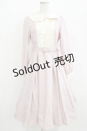 画像: Amavel / クラシカルラメストライプミディ丈ワンピース Free ピンク H-26-01-16-013-CA-OP-NS-ZH