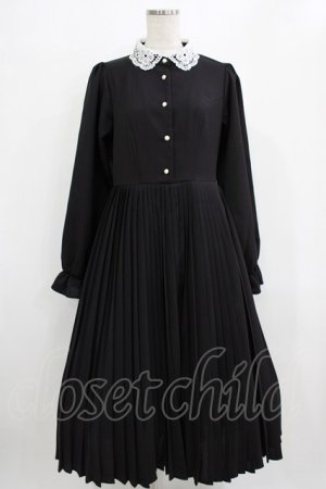 画像: m petit by misako / AM*レースエリプリーツワンピース M ブラック H-26-01-16-015-LO-OP-NS-ZH