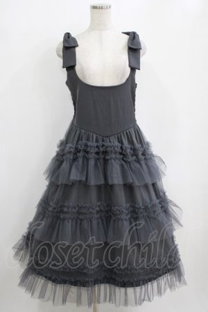 画像: FLC / チュールワンピース M グレー H-26-01-16-016-LO-OP-NS-ZH