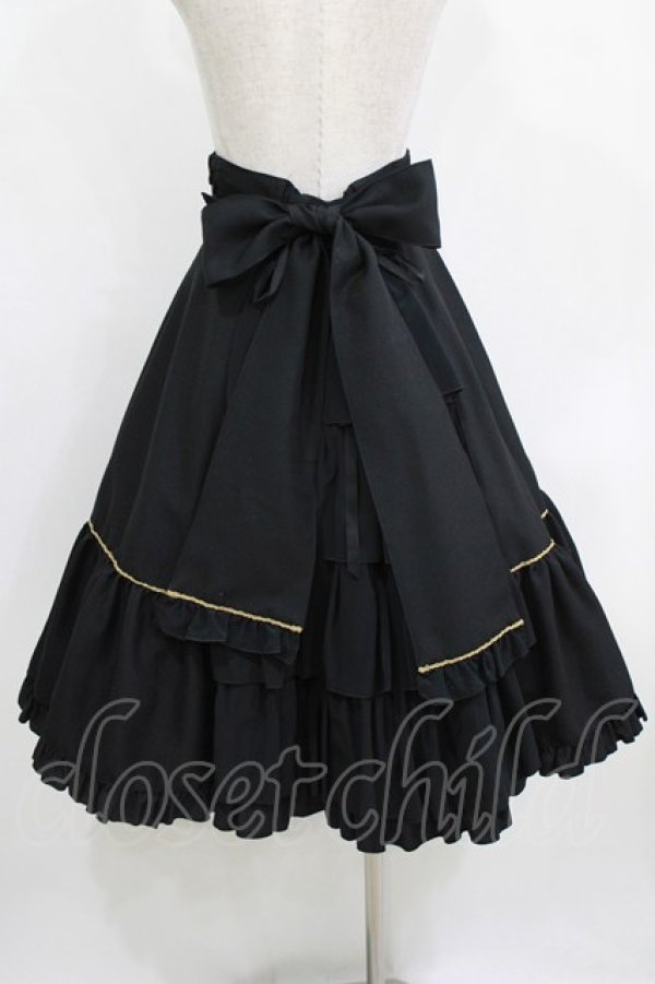 画像3: metamorphose / マデリーンハイウエストスカート Free ブラック H-26-01-16-019-ME-SK-NS-ZH (3)