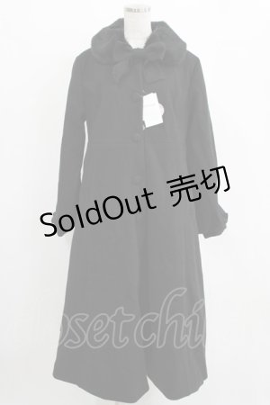 画像: m petit by misako / AM*リボンコート LL ブラック H-26-01-16-022-LO-CO-NS-ZH