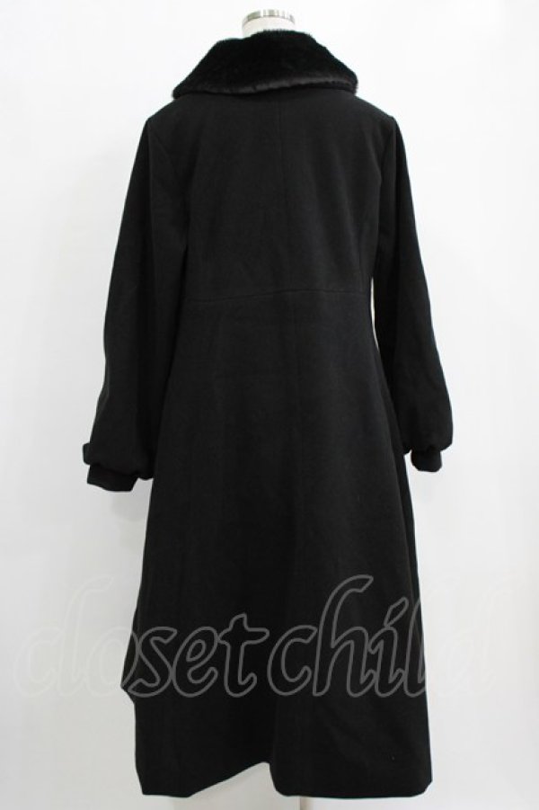 画像3: m petit by misako / AM*リボンコート LL ブラック H-26-01-16-022-LO-CO-NS-ZH (3)