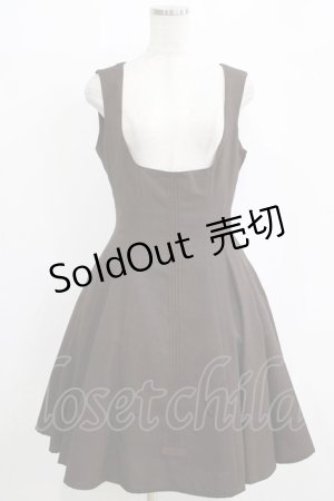 画像: Innocent World / バイオリン刺繍フレアージャンパースカート L ショコラ H-26-01-16-023-IW-OP-NS-ZH