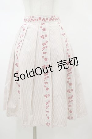 画像: Fi.n.t / ストライプスカート Free ピンク H-26-01-17-047-CA-SK-NS-ZH