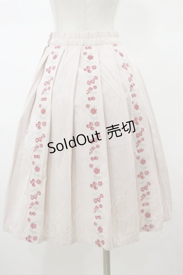 画像2: Fi.n.t / ストライプスカート Free ピンク H-26-01-17-047-CA-SK-NS-ZH (2)