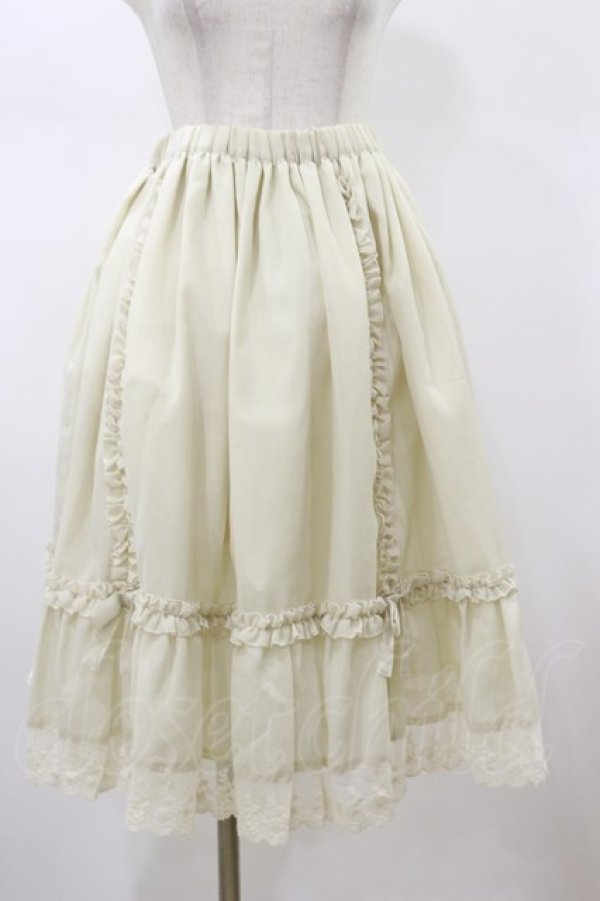画像1: Physical Drop / フリルスカート Free アイボリー H-26-01-17-049-LO-SK-NS-ZH (1)