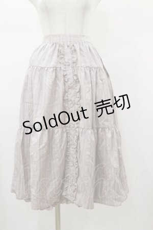 画像: m petit by misako / MSKストライプRVSK L ピンク H-26-01-17-051-LO-SK-NS-ZH