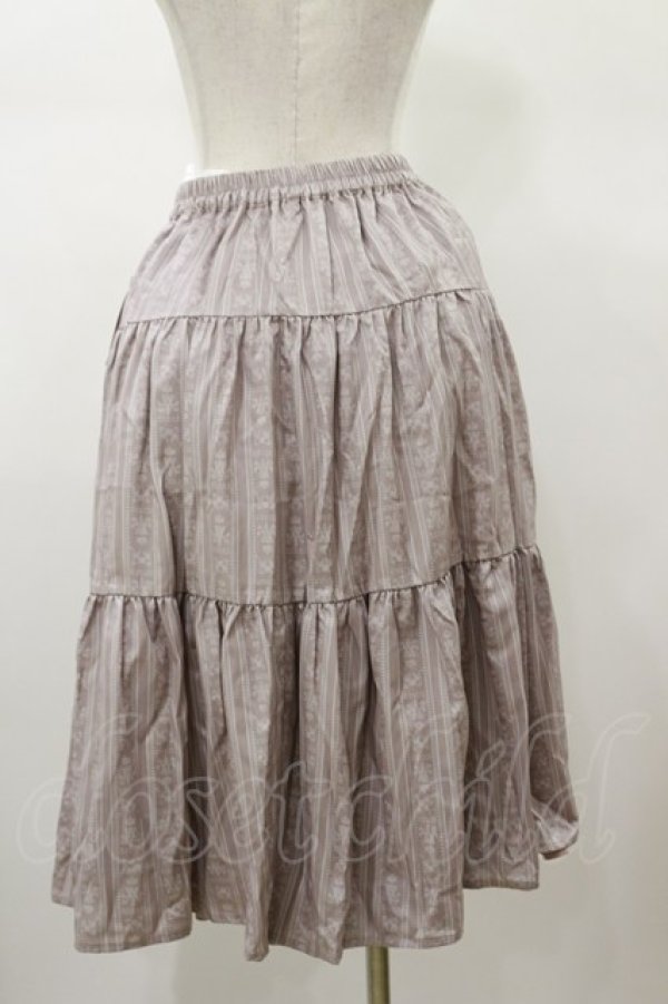 画像2: m petit by misako / MSKストライプRVSK L ピンク H-26-01-17-051-LO-SK-NS-ZH (2)