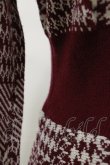 画像3: axes femme POETIQUE / ニットワンピース M ワイン H-26-01-17-059-AX-OP-NS-ZH (3)