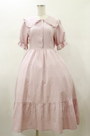 画像: m petit by misako / AM*ギンガムCHKワンピース M ピンク H-26-01-17-065-LO-OP-NS-ZH
