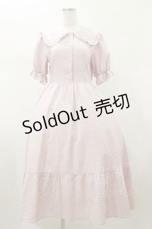画像: m petit by misako / AM*ギンガムCHKワンピース M ピンク H-26-01-17-065-LO-OP-NS-ZH