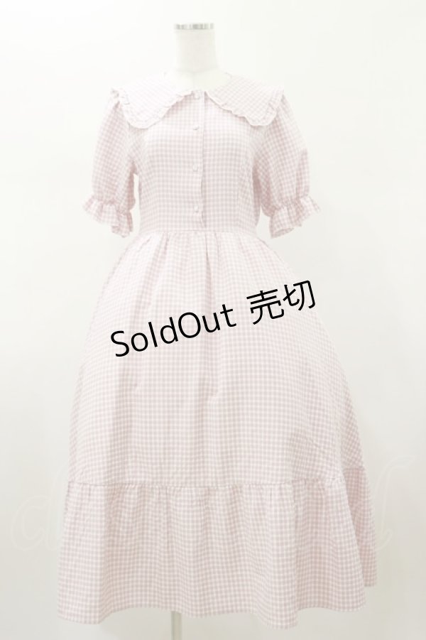 画像1: m petit by misako / AM*ギンガムCHKワンピース M ピンク H-26-01-17-065-LO-OP-NS-ZH (1)