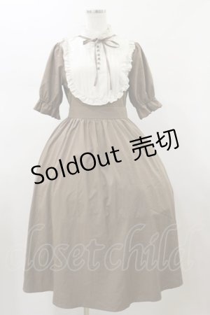 画像: m petit by misako / ナシジムジキリカエワンピース S ブラウン H-26-01-17-068-LO-OP-NS-ZH