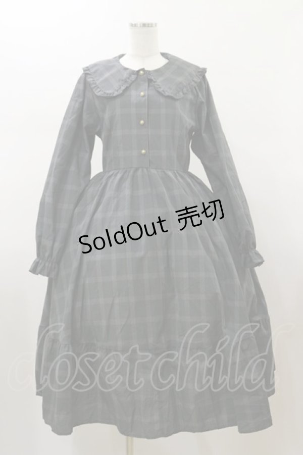 画像1: m petit by misako / TT*AOKチェックOP L グレー H-26-01-17-069-LO-OP-NS-ZH (1)