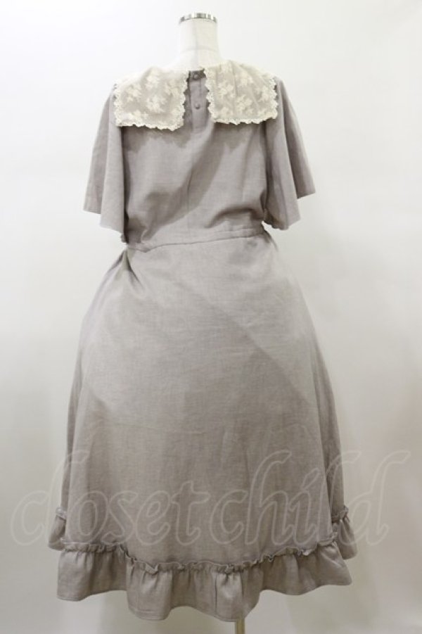 画像2: m petit by misako / TT*AOKレースセーラーワンピース LL グレー H-26-01-17-071-LO-OP-NS-ZH (2)