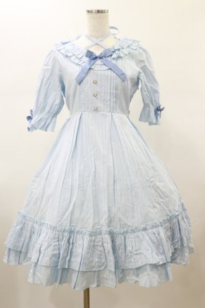 画像: Amavel / Frilly Ribbonコットンワンピース Free サックス H-26-01-17-073-CA-OP-NS-ZH