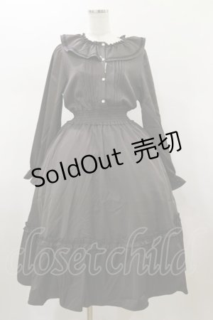 画像: m petit by misako / AOK*フリルカラータックワンピース M ダークグレー H-26-01-17-075-LO-OP-NS-ZH