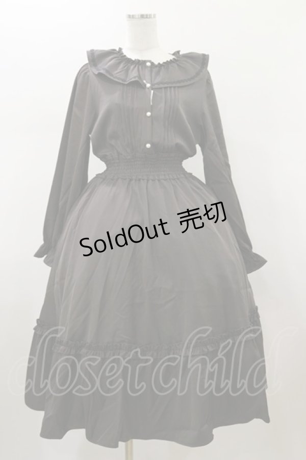 画像1: m petit by misako / AOK*フリルカラータックワンピース M ダークグレー H-26-01-17-075-LO-OP-NS-ZH (1)