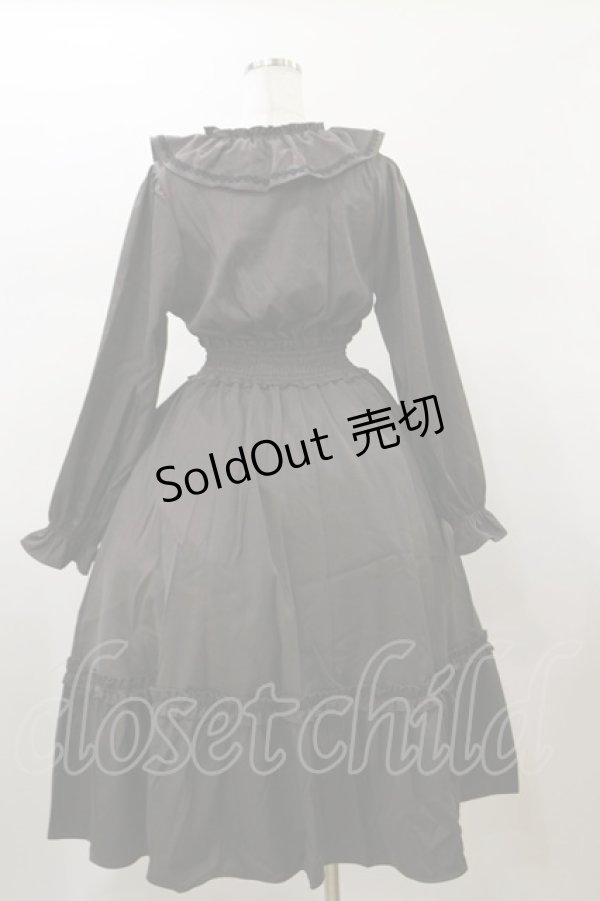画像2: m petit by misako / AOK*フリルカラータックワンピース M ダークグレー H-26-01-17-075-LO-OP-NS-ZH (2)