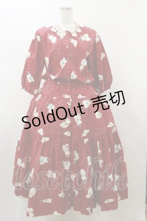 画像: PINK HOUSE / しろくま柄ワンピース Free レッド H-26-01-17-079-LO-OP-NS-ZH